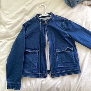 Denim bomber jacket
